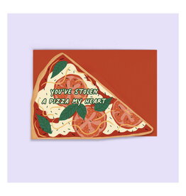 You've Stolen a Pizza My Heart Greeting Card