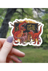 Eat Humans Dino Class Sticker