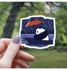 Sad Panda Boat Sticker