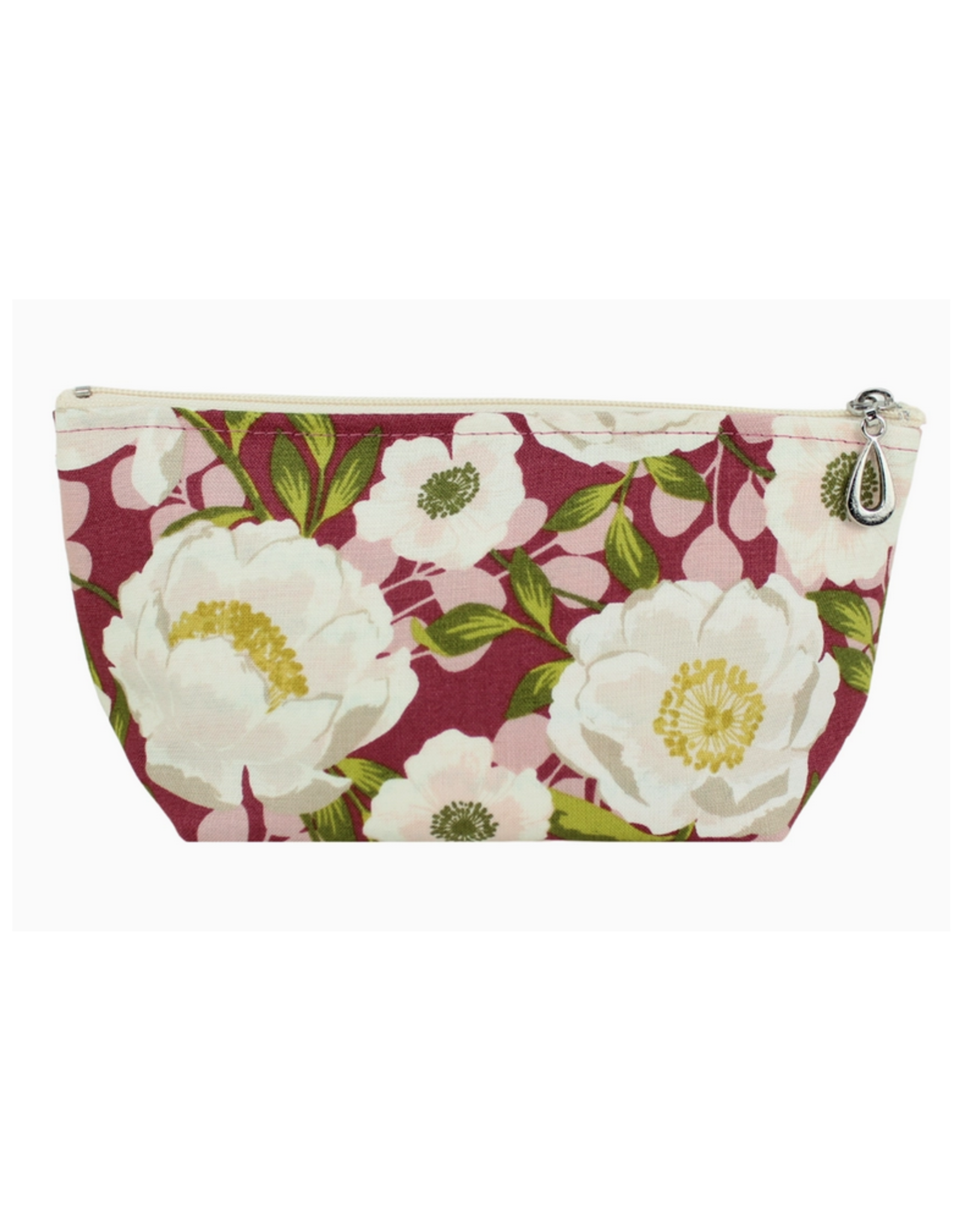 Small Make Up Bag - Wine Floral