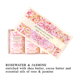 Sculpted Soap Bars Set - Rosewater & Jasmine