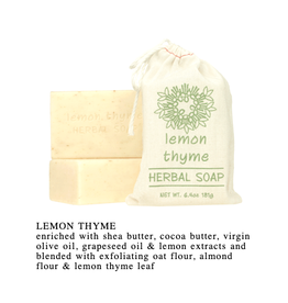 Lemon Thyme Soap Bar in Bag