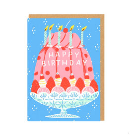 Birthday Trifle Cake Greeting Card