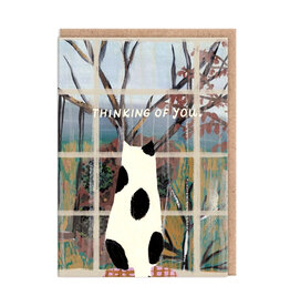 Cat Window Thinking of You Card