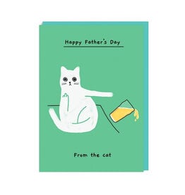 Happy Father's Day From The Cat (Ohh Deer) Card