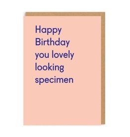 Happy Birthday You Lovely Looking Specimen Greeting Card