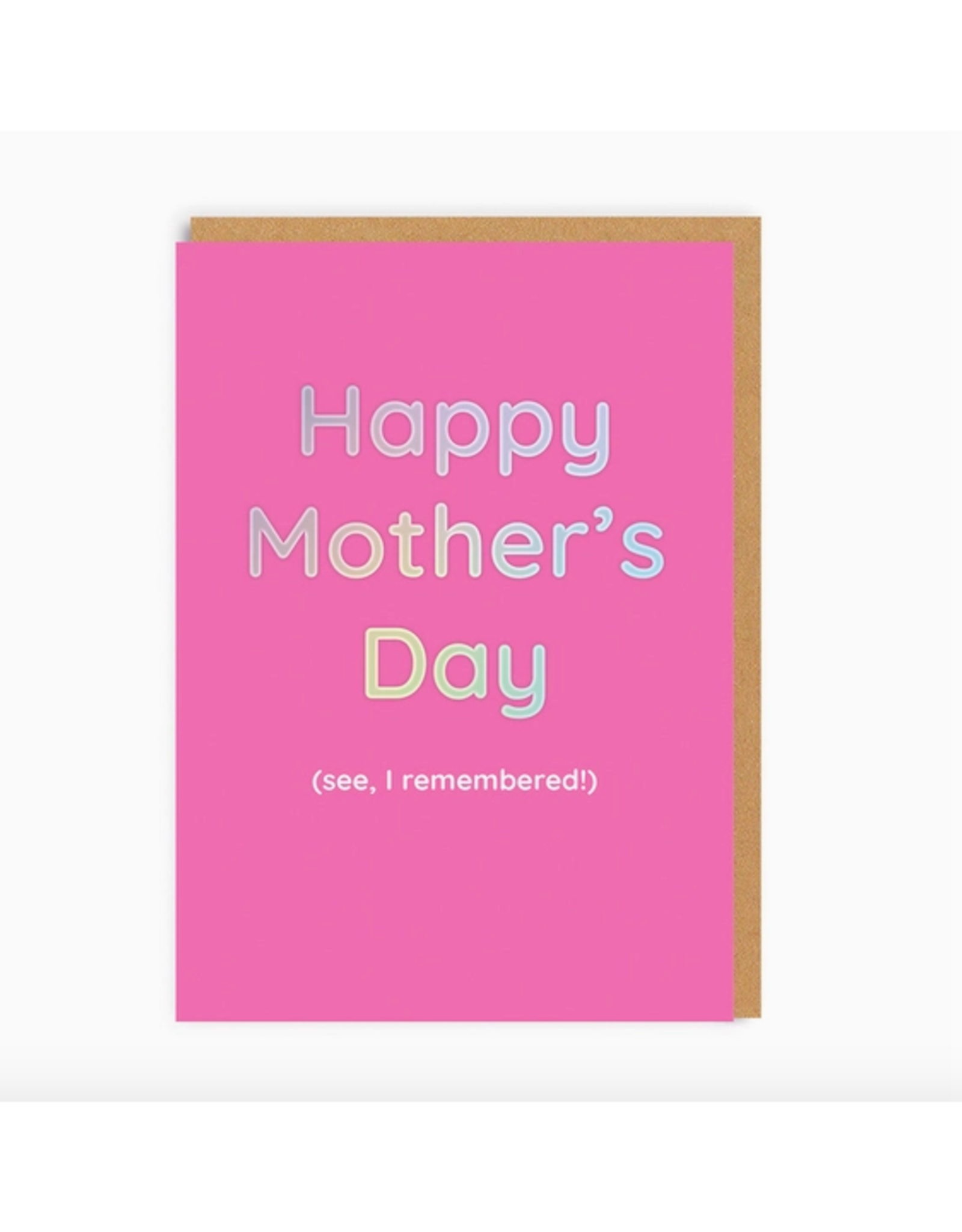 See I Remembered Mother's Day Card