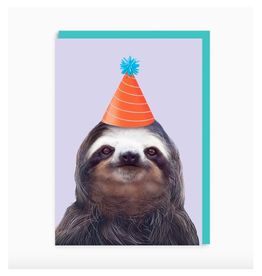 Party Hat Sloth Greeting Card