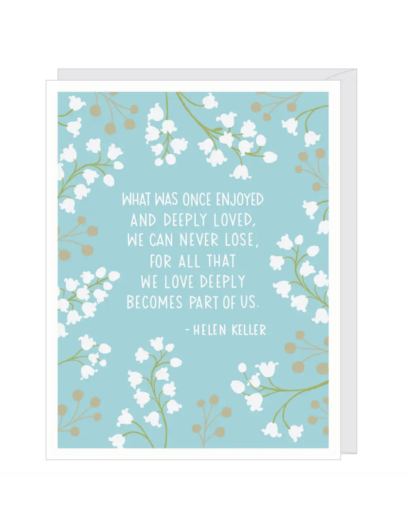 Helen Keller Sympathy Greeting Card