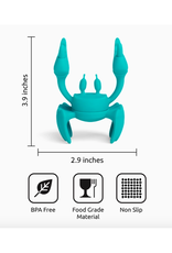 Crab Utensil Holder and Steam Releaser - Aqua