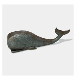 Large Patina Metal Whale - Curbside Pick Up Only!