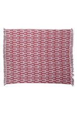 Pink & Red Mod Recycled Cotton Throw