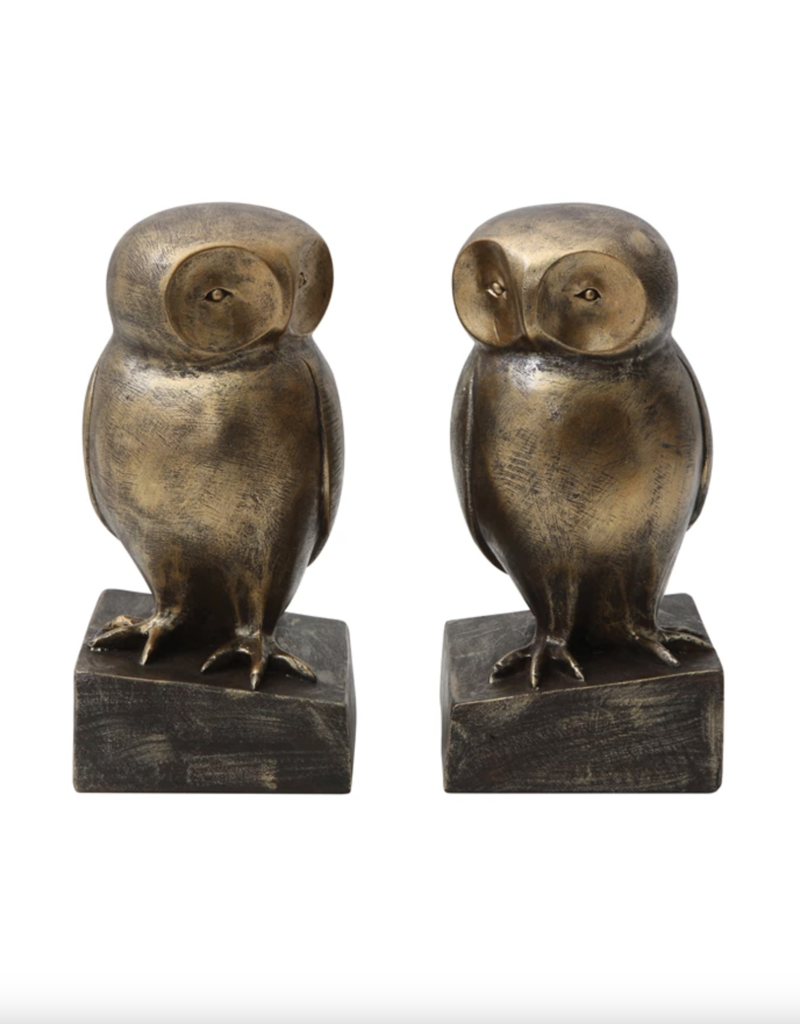 Brass Owl Bookends