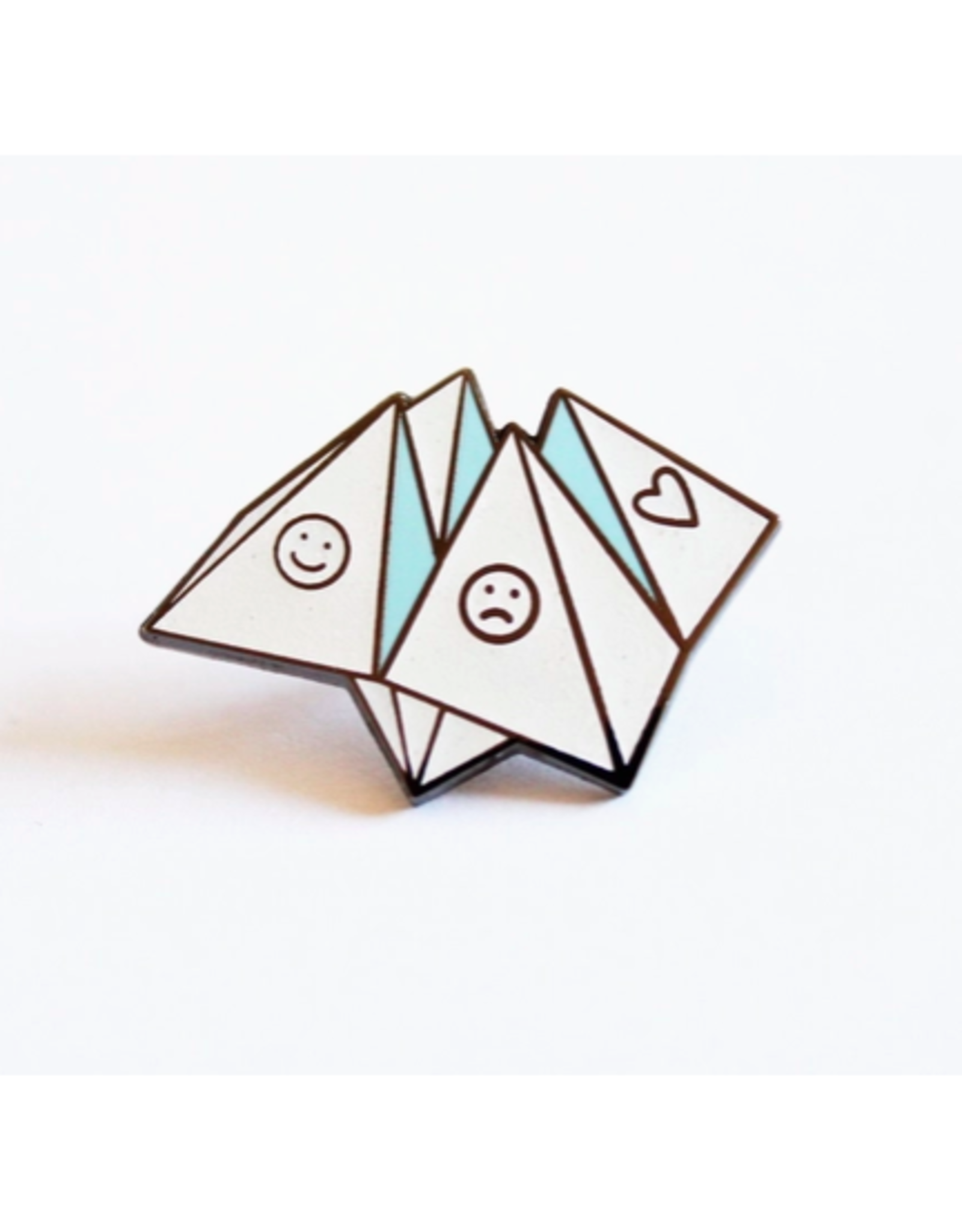 Origami Fortune Teller/Cootie Catcher Enamel Pin