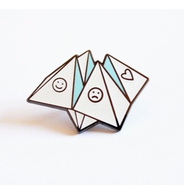 Origami Fortune Teller/Cootie Catcher Enamel Pin