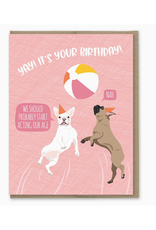 Act Your Age Dog Birthday Card