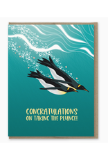 Congrats On Taking The Plunge Penguin Card