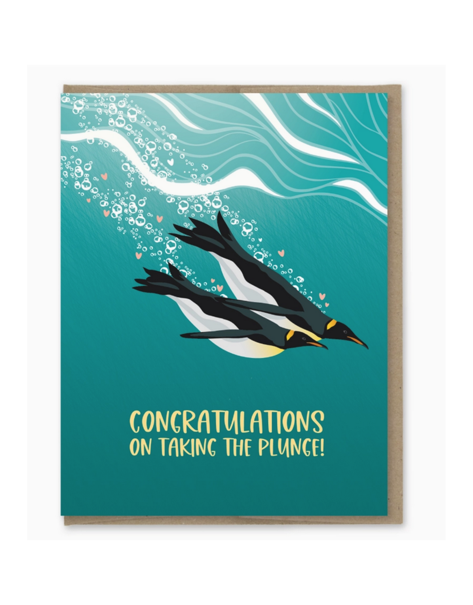 Congrats On Taking The Plunge Penguin Card