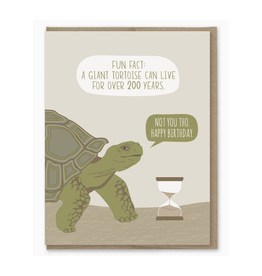Tortoise Fact Birthday Card