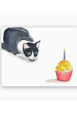 Cupcake Cat Birthday Card