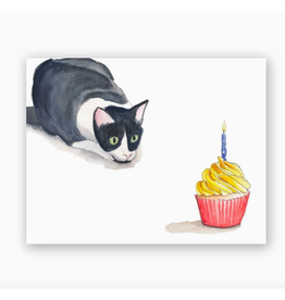Cupcake Cat Birthday Card