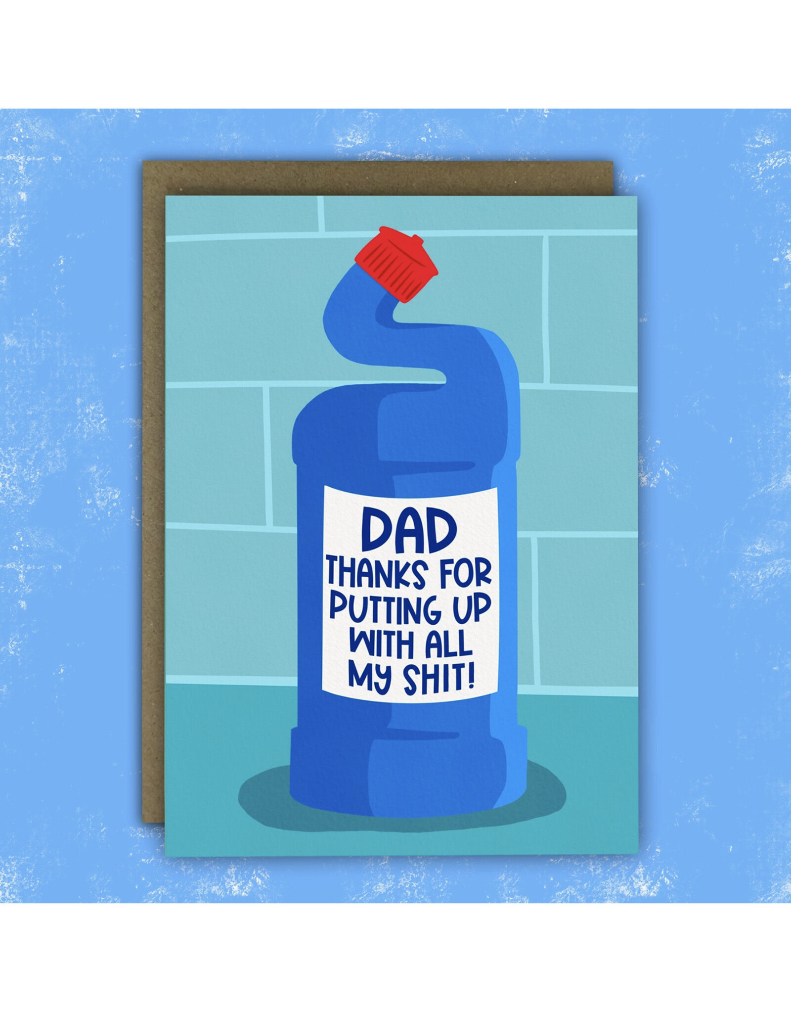 Thanks For Putting Up With My Shit Father's Day Greeting Card