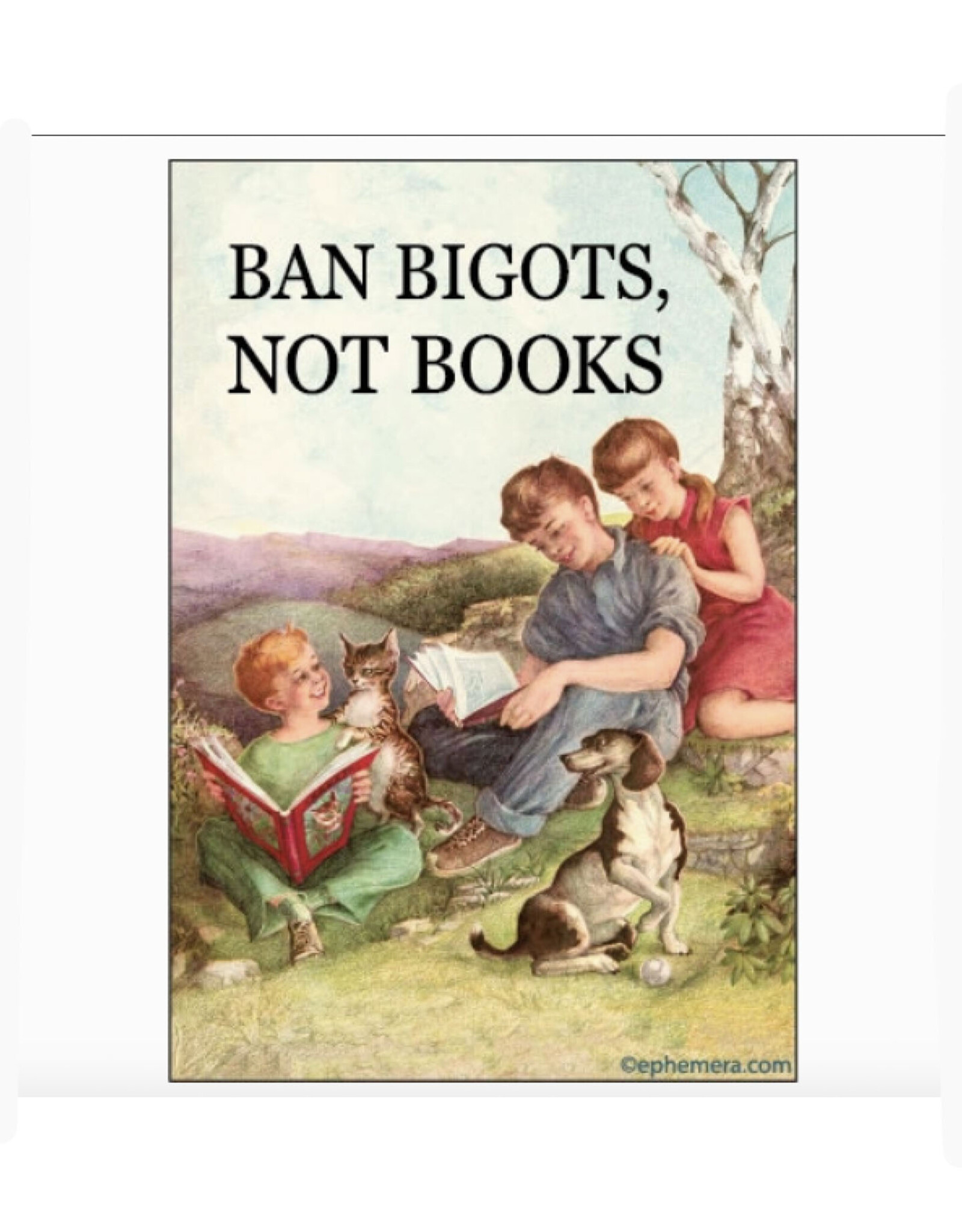 Ban Bigots, Not Books Magnet