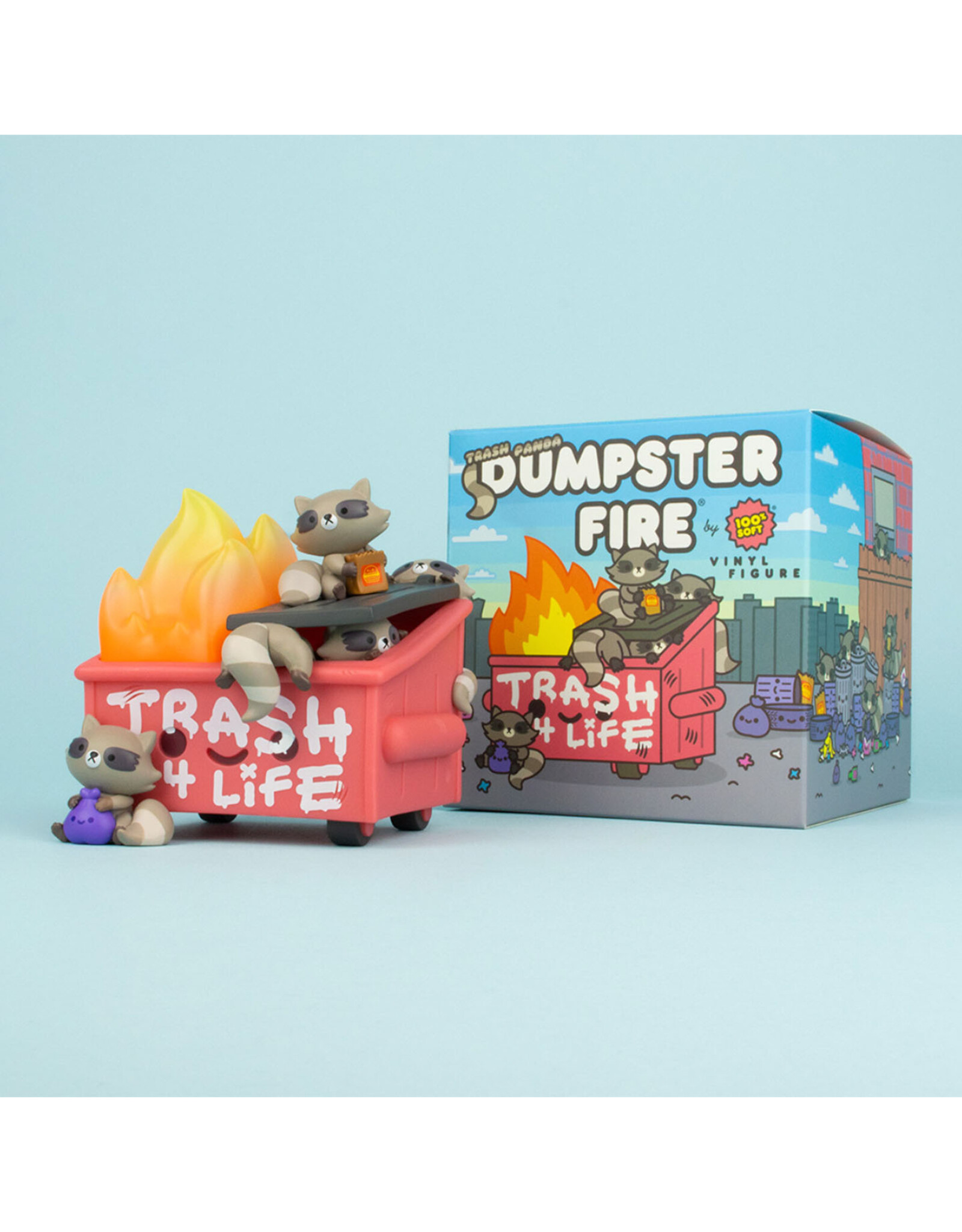 Trash Panda Dumpster Fire Vinyl Figure