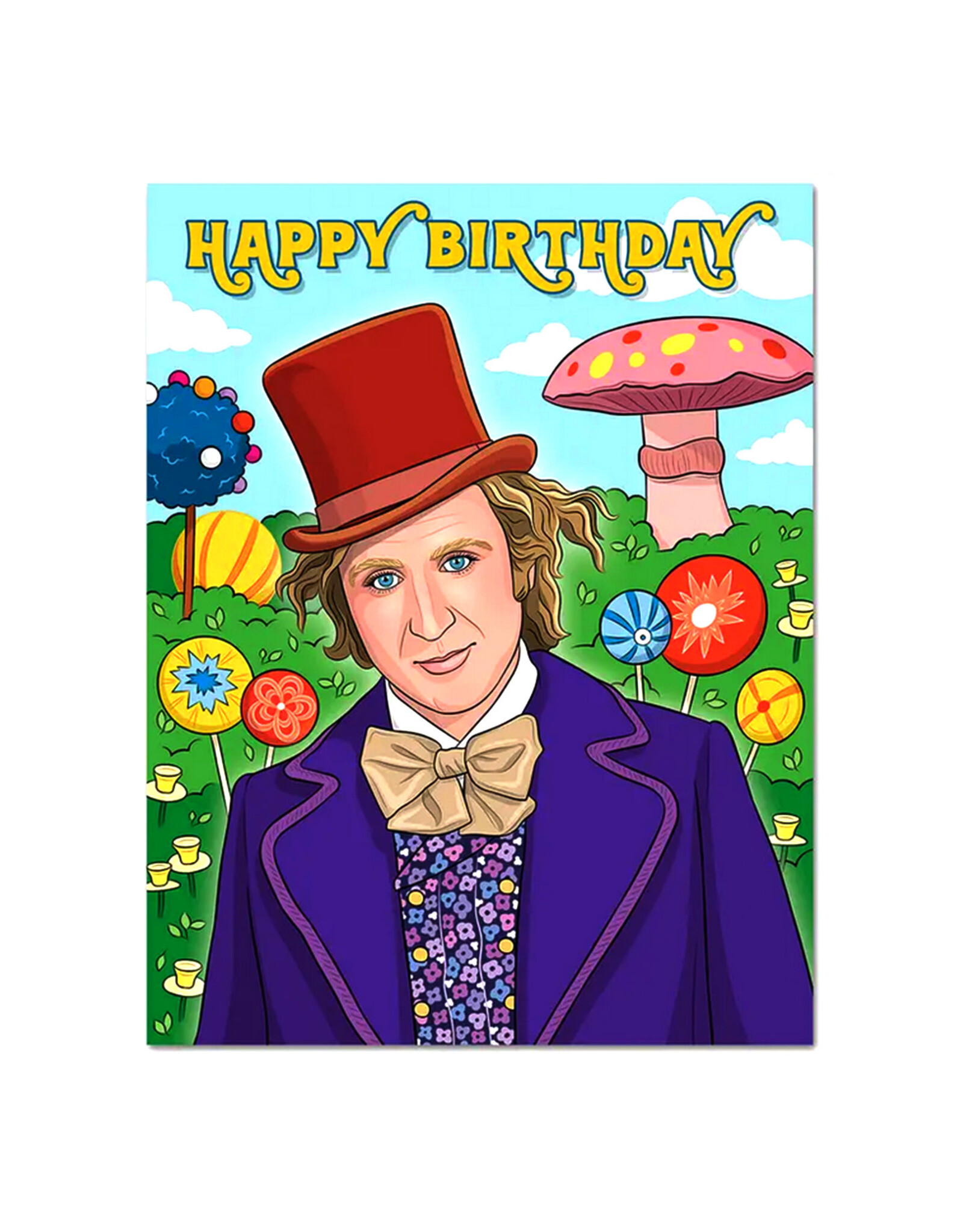 Willy Wonka Happy Birthday Greeting Card