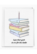 One for the Books Birthday Greeting Card