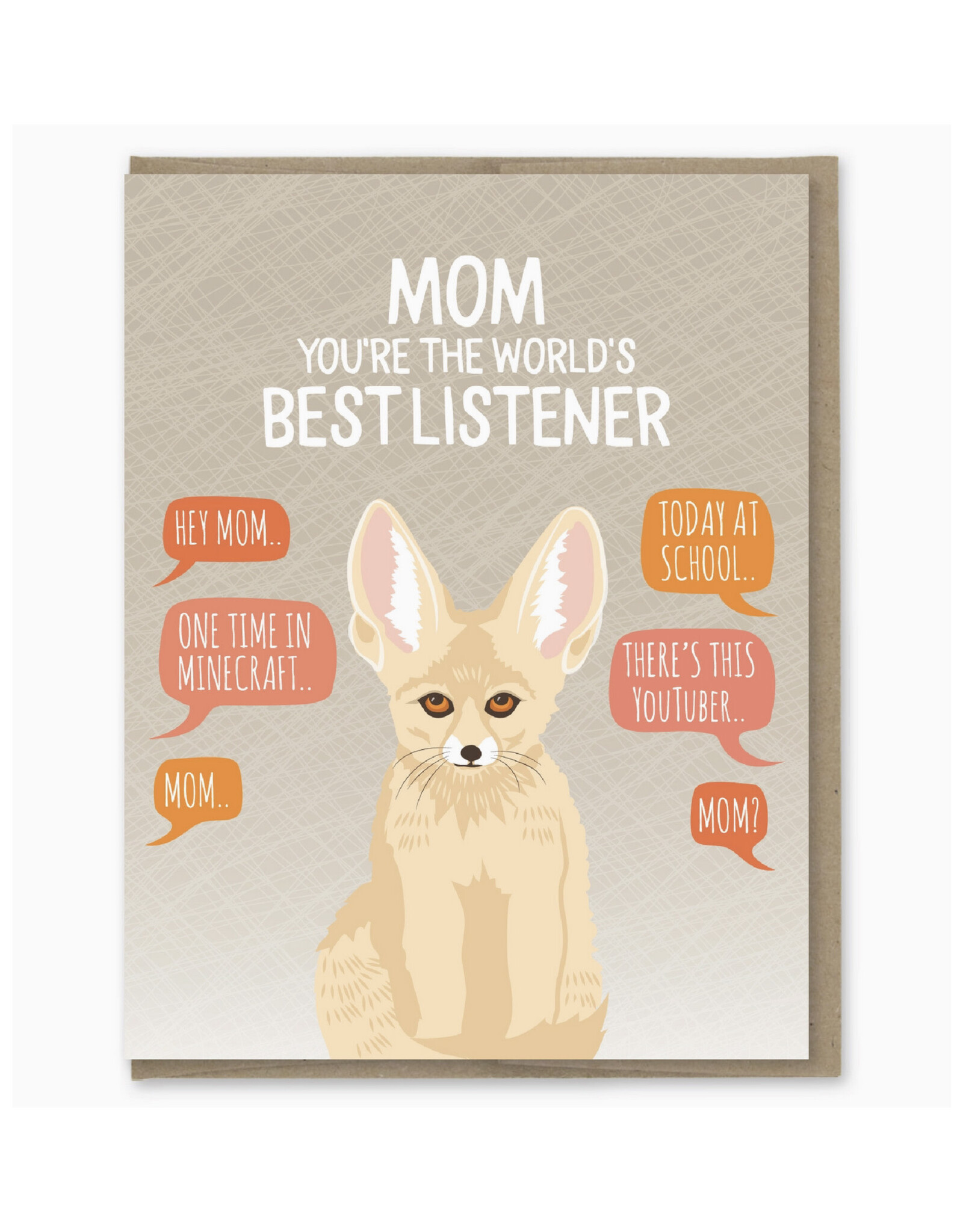Best Listener Mom Fennec Fox Greeting Card