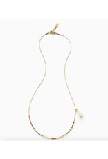 Japanese Seed Bead Necklace - Champagne