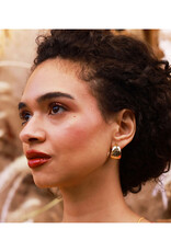 Hammered Vintage Style Hoops Earrings - Gold Hammered Vintage Style Hoops Earrings - Gold