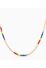 Japanese Seed Bead Necklace - Rainbow