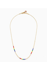 Japanese Seed Bead Necklace - Rainbow