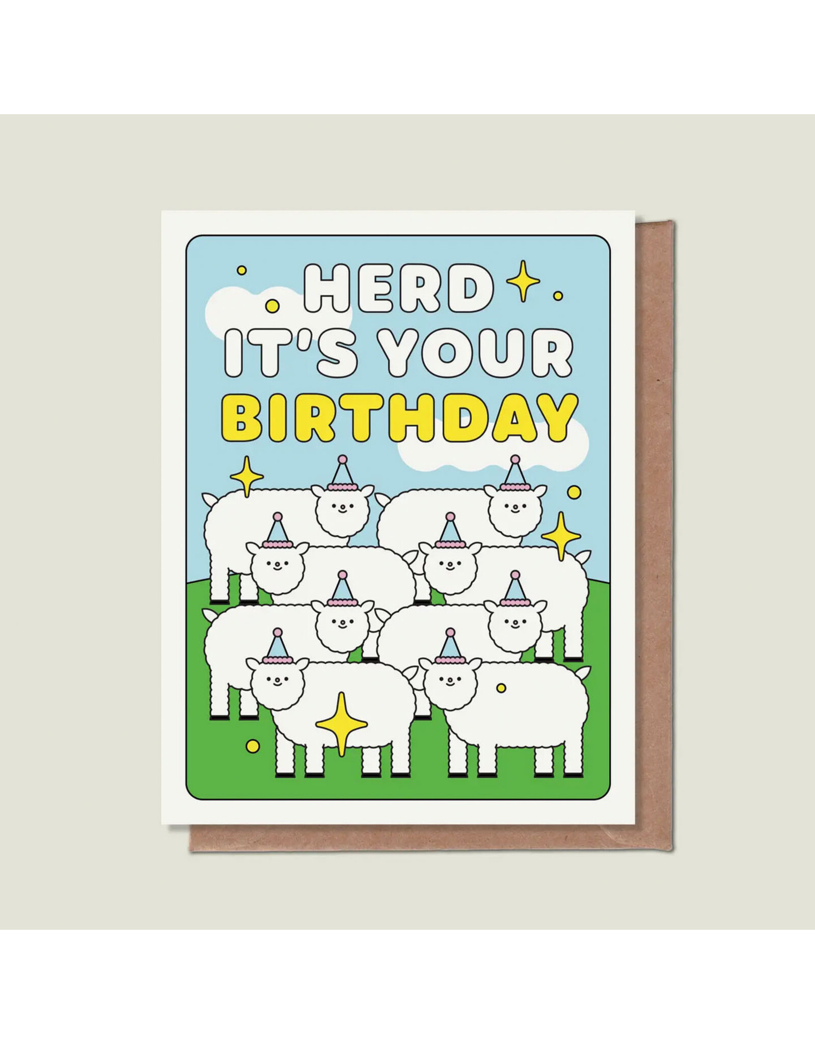Herd It's Your Birthday Cute Greeting Card