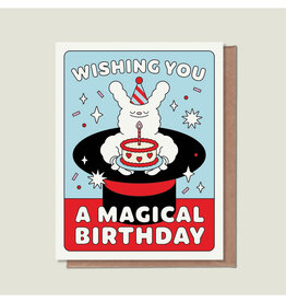 Wishing You A Magical Birthday Rabbit Hat Card