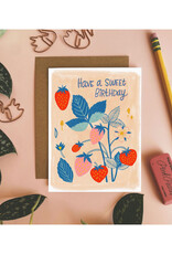 Have A Sweet Birthday Strawberries Greeting Card