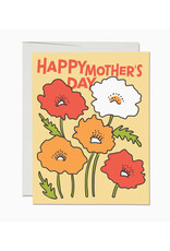Colorful Poppies Mother's Day Greeting Card