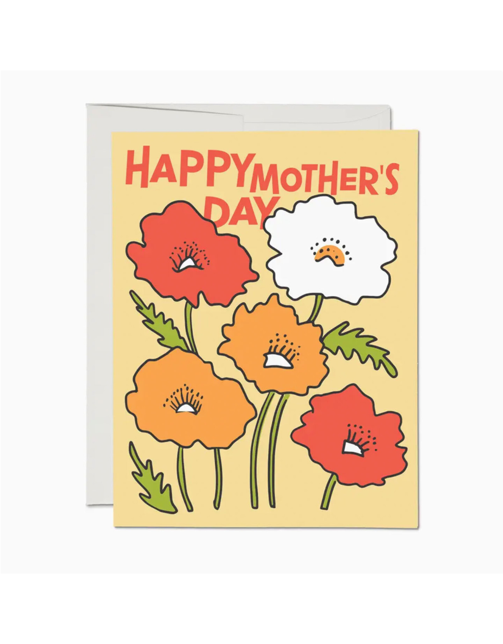 Colorful Poppies Mother's Day Greeting Card