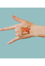 Luau Pup Tattoo Pair