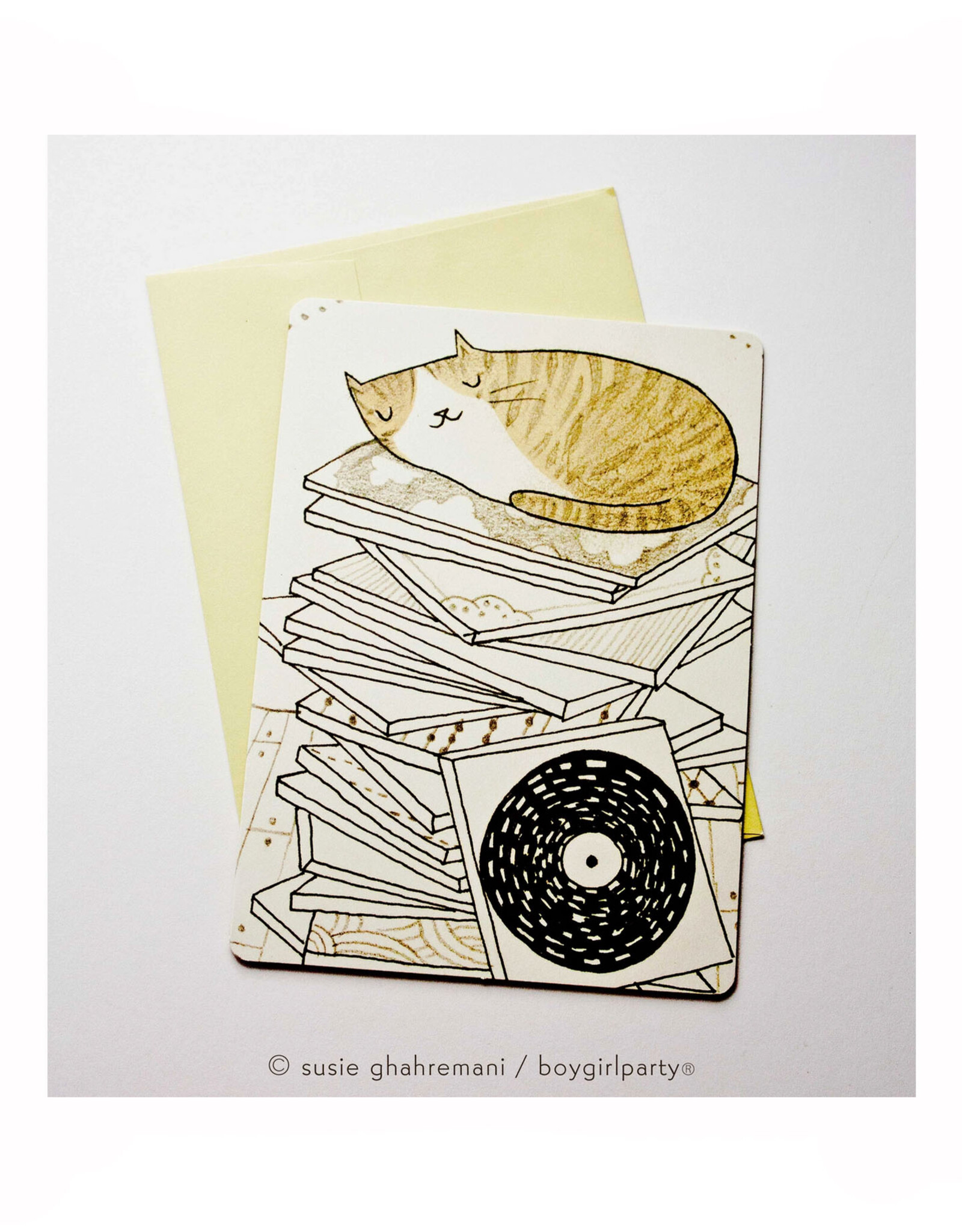 Dj Cat Birthday Card