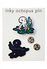 Inky Octopus Enamel Pin