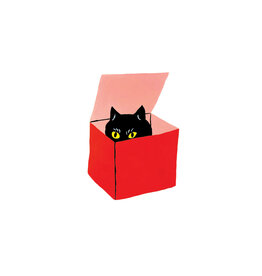 Cat in a Box Tattoo Pair