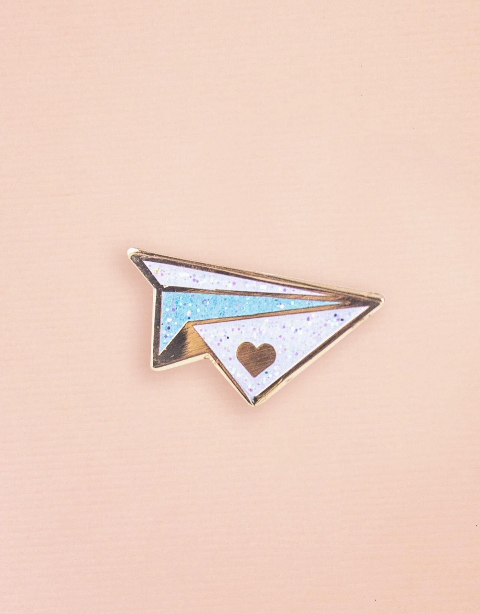 Floating Forest Studio Love Letters Paper Airplane Enamel Pin