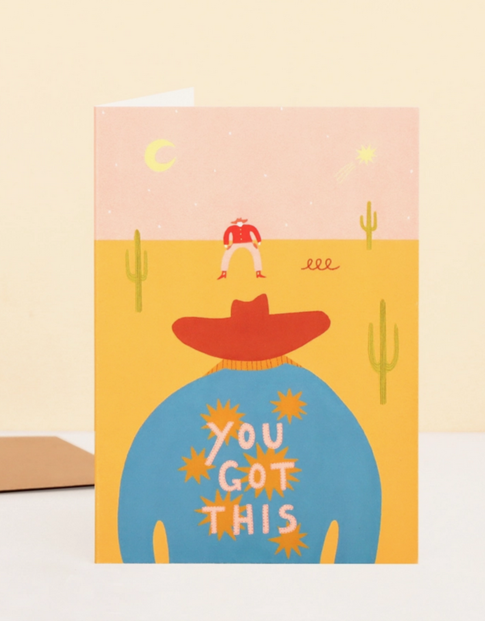 Fast Draw Cowboy You Got this Greeting Card