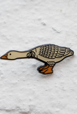 Reaching Goose Enamel Pin
