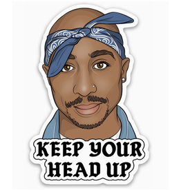 Tupac Keep Your Head Up Sticker