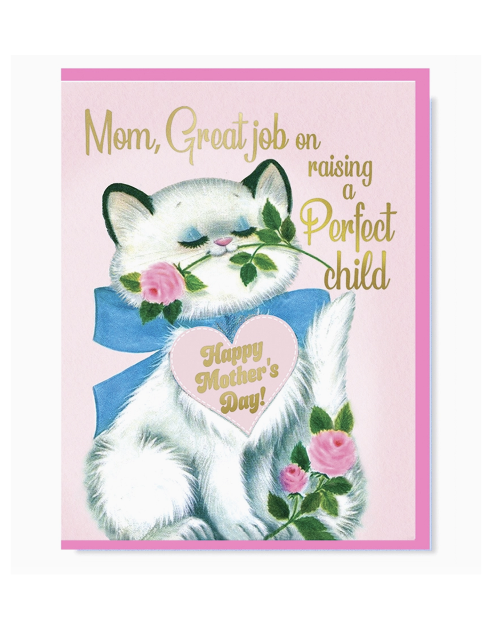 Great Job On Raising a Perfect Child Mother's Day Greeting Card