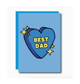 Best Dad Heart Greeting Card